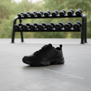 Nike Air Monarch Iv Chaussures de fitness pour hommes Noir Taille 10 Tige synthétique Semelle extérieure en caoutchouc Semelle intermédiaire en EVA Entraînement d'automne - Product Image 2