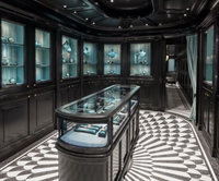 Vitrine à bijoux GZowin Gothic Dark Wind avec éclairage LED, design personnalisable, construction durable et de haute qualité