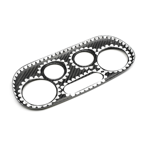 Shasha automatique en Fiber de carbone véritable accessoires intérieurs couverture Clima pour Fiat <span class=keywords><strong>Abarth</strong></span> 500 Type Kits intérieurs - Product Image 3