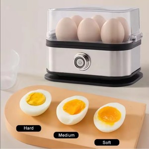 Stainless Steel Automatic <strong>Egg</strong> <strong>Cooker</strong> &amp; Steamer with Double Layer Electric 6-<strong>Egg</strong> Capacity Portable Household Kitchen Appliance - Product Image 1