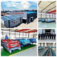 Máquina perfiladora de rodillos corrugados para la fabricación de tejas de acero, uso en pisos, maquinaria de construcción con motor de alta eficiencia