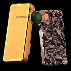 Encendedor Metálico Electrónico USB Recargable <span class=keywords><strong>Sin</strong></span> Gas para Fumar Regalo - Product Image 1