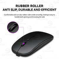 Mouse Gaming USB Rechargeable Mini Wireless Model Terbaru 2026 untuk Komputer, Tablet PC, Laptop, Bisnis, Rumah, dan Kantor