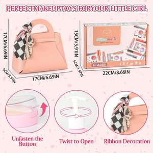 Ensemble de <span class=keywords><strong>maquillage</strong></span> créatif réaliste et sûr pour petites filles, ensemble de <span class=keywords><strong>maquillage</strong></span> pour filles et garçons, développement amusant, rassemblement familial, intérieur - Product Image 6