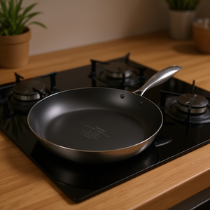 Sartén de Acero Inoxidable de 32 cm con Interior Antiadherente, Compatible con Inducción - Product Image 2