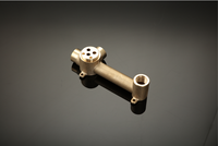 Offre Spéciale haute qualité mur dissimulé double poignée en laiton salle de bain bassin évier robinet ensemble brossé Surface céramique pour chambre