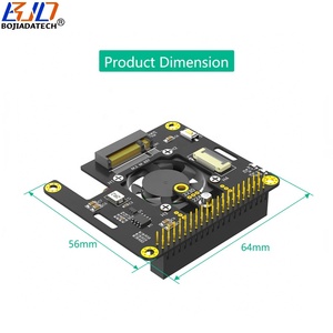للبيع بالجملة من المصنع بطاقة محول NGFF .<span class=keywords><strong>2</strong></span> Key-<span class=keywords><strong>M</strong></span> NVMe ، بطاقة SSD مع مروحة تبريد وكابل FPC للإشارة 1X لـ Raspberry Pi 5 - Product Image 2