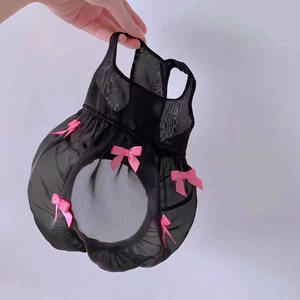 <strong>Graceful</strong> Bowknot <strong>Pet</strong> Clothes Spring Summer Dog Yarn Cool Dress - Product Image 3