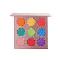Palette de fards à paupières pressés personnalisée à marque privée, 12 couleurs, fard à paupières pressé hautement pigmenté