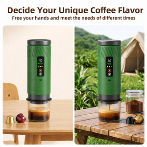 Cafetera Portátil 2026, 20 Bares, 3 en 1, Autocalentable, con Batería, Pantalla Digital, Máquina de Espresso para Viajes y Camping - Product Image 2