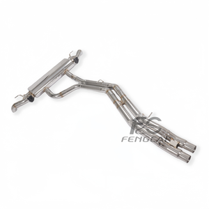 Tuyau d'échappement arrière en acier inoxydable en forme de chat pour <span class=keywords><strong>Audi</strong></span> SQ5 B9 B9.5 3.0T 2019-2024 Silencieux avec soupape Amélioration des performances Amélioration de la puissance - Product Image 4