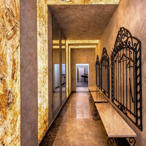 2820x1220mm High Translucency Artificial Onyx Slab, Uniform Light Diffusion Backlit Translucent Stone Panel for Wall Cladding - Product Image 1