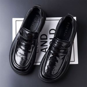 Chaussures habillées pour hommes en cuir de créateur, style Derby Oxford Mocassin, à bout carré, à lacets, faites à la main, respirantes, pour affaires et bureau - Product Image 3