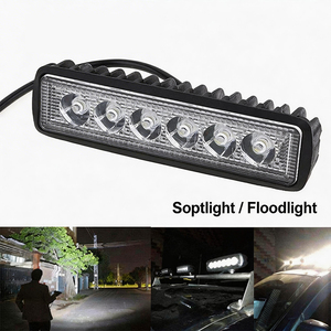 Barre lumineuse LED 18W à faisceau combiné spot et large, lampe de travail auxiliaire pour camion, SUV, VTT, UTV, moto, 4x4, <span class=keywords><strong>tracteur</strong></span> – Vente directe usine - Product Image 4