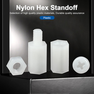 Kit d'entretoises hexagonales en plastique mâle-femelle filetées, isolation M2 M2.5 M3 M4, entretoises en nylon - Product Image 5