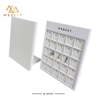 Webest Présentoir à bijoux blanc Présentoir à bijoux pour exposition