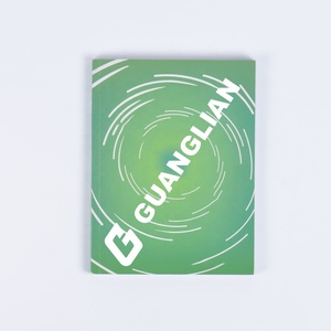 Carnet relié à la colle en carton coloré direct d'usine cahier à motif en spirale dégradé simple cahier de réunion de pratique française - Product Image 3