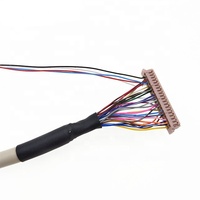 Kabel LVDS JAE FI-X30HL Tipe Terkunci 30PIN ke HRS Hirose DF13 40PIN, Male ke Female, Male ke Male Elektronik 8544421100 2-60pin, Kustomisasi Pabrik