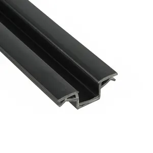 Custom OEM Design Shape Plastic Extrusion Channel Decoration Profiles Matt Surface UPVC/PVC Profiles