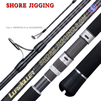 Lurekiller 2.7m 3.0m 3.3m PE Shore Jigging Rod pour eau salée 2-5 Jig 40-100G Carbon avec Fuji Parts EVA Handle pour la filature de bateau