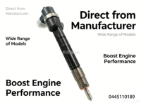 Nouvel injecteur Common Rail 0445110190 0445110189 A6110701487 A6110701687 05080300AA Buse d'injecteur en acier inoxydable pour diesel