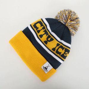 Wholesale OEM Custom High Quality Acrylic <b>Winter</b> <b>Cap</b> Warm Ski Hat Jacquard Fisherman Knitted Woven Label Logo Pom Pom Common - Product Image 1