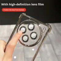 Film protecteur d'objectif transparent électroplaqué, coque de téléphone portable souple en TPU pour Vivo X300 Ultra X200 Pro X100S