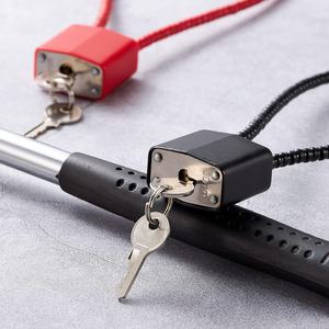 Candado de cable de pistola de gatillo de alambre reiniciable de alta calidad multicolor al por mayor con cable de acero de 11'' - Product Image 6