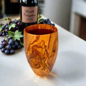 Tasse à thé en bois, artisanat en bois naturel, vaisselle pour cadeaux d'affaires, bureau d'entreprise, écologique, réutilisable, tasse à thé et à café - Product Image 5