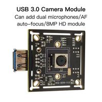 Module de caméra USB 3.0 HD 8MP industriel avec capteur de webcam couleur sans pilote, personnalisable en gros, directement de l'usine