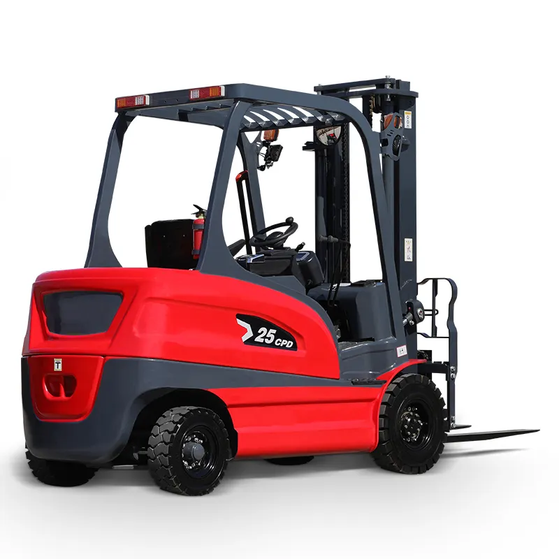 HTPortable material carrier four fulcrum balanced electric forklift electric forklift 3 ton