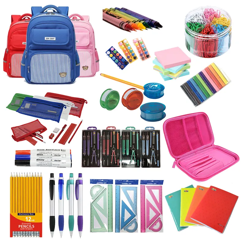 Pack de fournitures pour la rentrée scolaire, ensemble de papeterie de première et deuxième année pour la maternelle