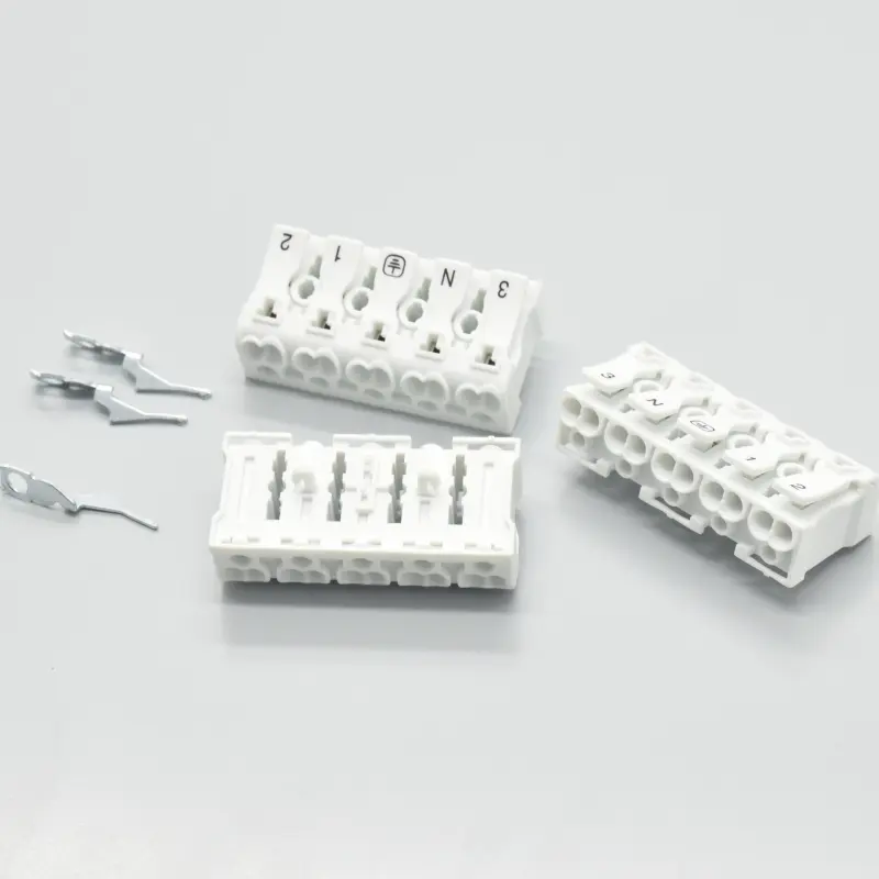 LED lighting strip terminal block 5 pin 923 push button connectors