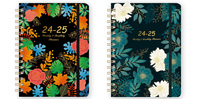 En gros 2025 Fleur Planificateur Livre Calendrier Journal Anglais Hebdomadaire Plan livre élastique de bobine livre