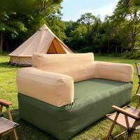 Canapé-lit double portable pour la maison et les festivals, idéal pour le camping en extérieur et le salon, chaise longue gonflable en tissu personnalisable