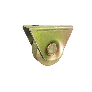 WBD Großhandel Stahl kleine V-Schiene Führungs rollen Räder feste Rolle starre Schiebe tor Nachlauf - Product Image 1