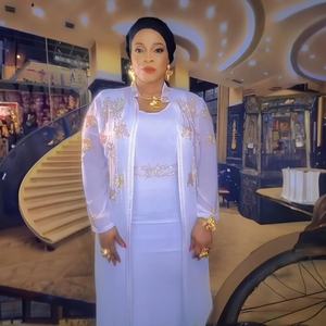 Nuovo prodotto ultimo stile di abito africano strass abbigliamento africano vestito di lusso donna stile <span class=keywords><strong>Kitenge</strong></span> Top design africano - Product Image 4