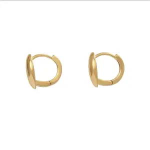 ANENJERY gros géométrique léger luxe Design Simple bijoux pour femmes broche en forme de petit cerceau boucles d'oreilles