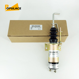 Vanne solénoïde Populace 36607197 12V 24V pour coupure de carburant de générateur diesel - Product Image 2