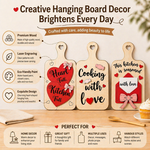 Adorno de Madera con Frase de Cocina, Arte Artesanal Personalizado, Corte Láser, Decoración de Pared para Cocina Rústica y Regalo para Amantes de la Cocina - Product Image 2