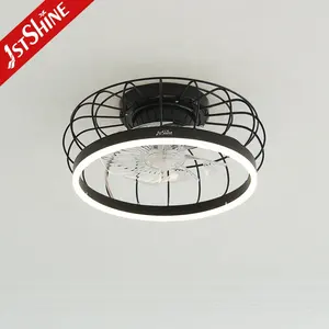 1stshine led ceiling fan manufacturer orient design black flush mount ceiling fan with remote