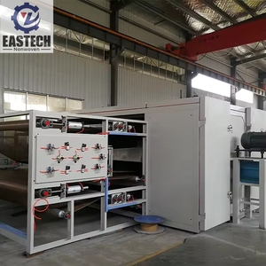 Ligne de production entièrement automatique de thermocollage à air chaud pour la fabrication de rembourrage rigide, de <span class=keywords><strong>feutre</strong></span> recyclé et de rembourrage non tissé - Product Image 4
