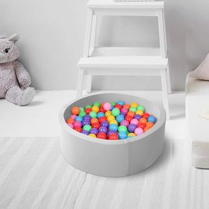 Piscine à balles ronde en mousse gris clair pour tout-petits et enfants, idéale comme cadeau, jouet de jeu, piscine pour enfants, acceptant les commandes OEM/ODM - Product Image 4