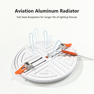 <span class=keywords><strong>KOOMAN</strong></span> Commercial 10W 16W 24W 36W Panneau LED rond pour plafonnier Ultra mince en aluminium encastré UFO Panneau lumineux - Product Image 5