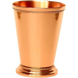 Vaso de Cobre Hecho a Mano PARIJAT HANDICRAFT de 12 Onzas, Diseño Sólido, Reutilizable, Bellamente Elaborado, para Moscow Mules y Mint Julep - Product Image 4