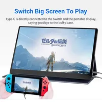 HAOCROWN 10,5 inch FHD IPS draagbare monitor USB-C extern tweede scherm voor laptop, pc, telefoon, gaming en reizen