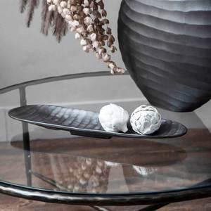 Plateau de service en aluminium nouveau design pour la décoration intérieure Plateau de service en aluminium brut moulé de forme ovale - Product Image 3