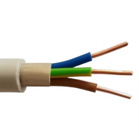 Câble électrique en cuivre BVV rond et solide Nym-J 3x1,5 mm 3x2,5 mm, isolé en PVC, gaine en PVC, pour usage domestique, bâtiment et industriel