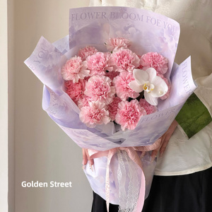 Mới Đào bạn yêu đơn giản Ins gió Hoa Giấy Gói giấy dày phong cách vật liệu đóng gói Hoa - Product Image 2