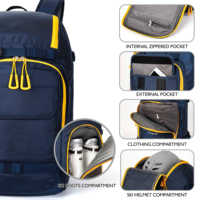 Sac à dos personnalisé étanche pour équipement de ski de plein air Sacs de patinage professionnels Sac pour chaussures de voyage et bottes de ski